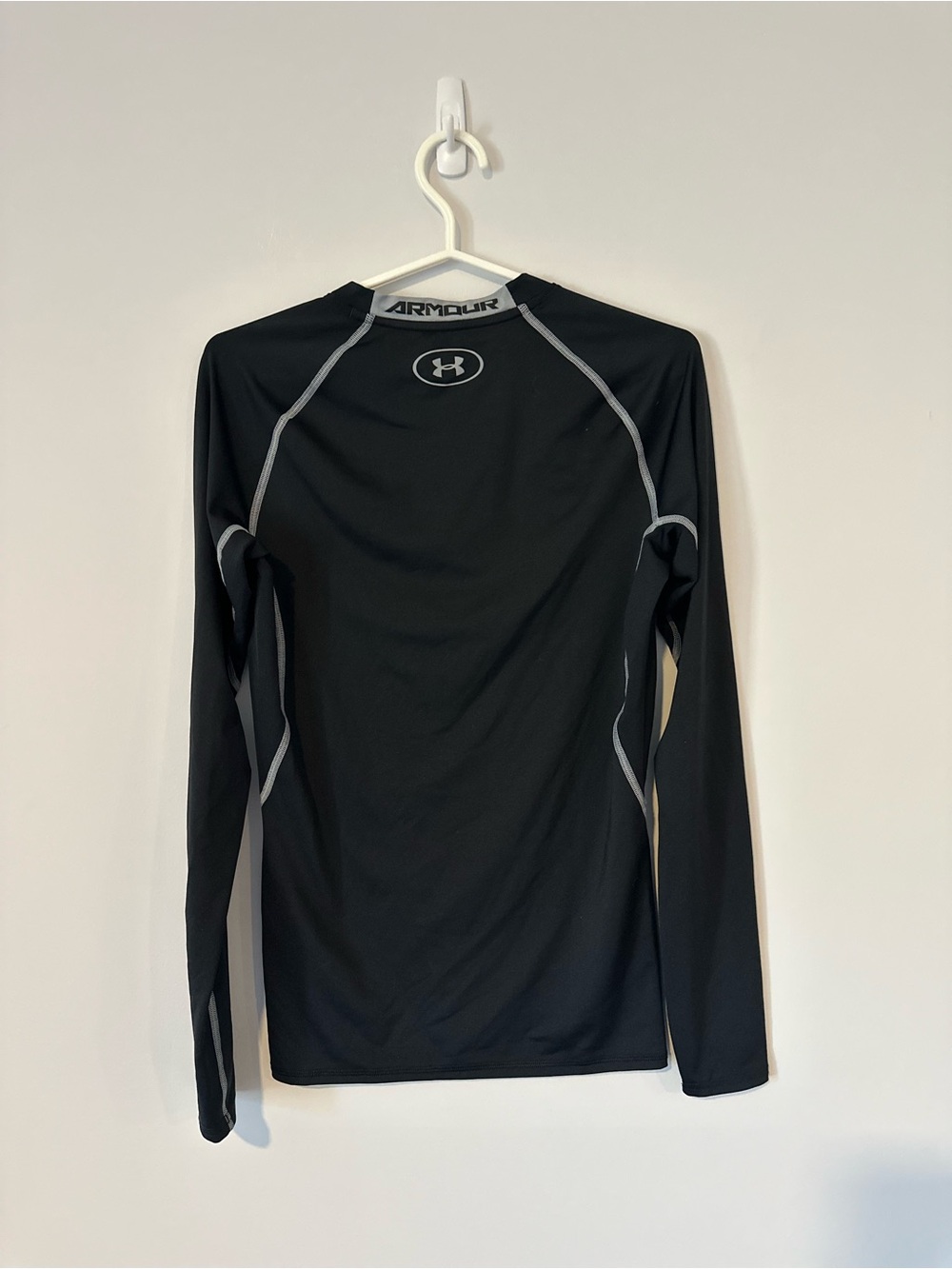 Under Armour Compression Long Sleeve Shirt Medium Black Training Top - Picture 4 of 9